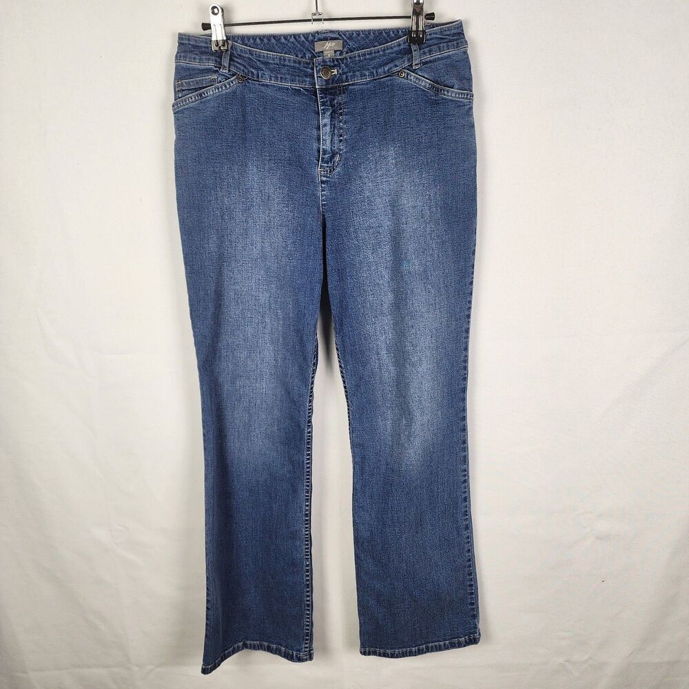 J Jill Straight Leg Jeans Size 8 Petite Basic Classic Normcore‎ Casual Mid Rise
